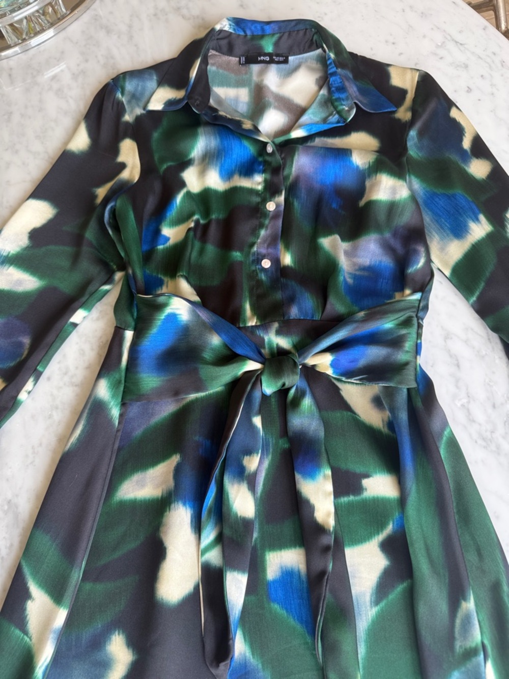 Mango Printed Shirt Midi Dress - Picture 8 of 11